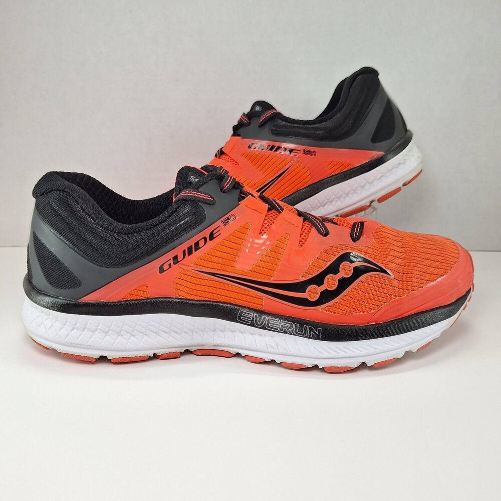 Saucony Guide ISO Womens Size 8.5 Vizi Red Black S10415-2 Running Shoes Sneakers